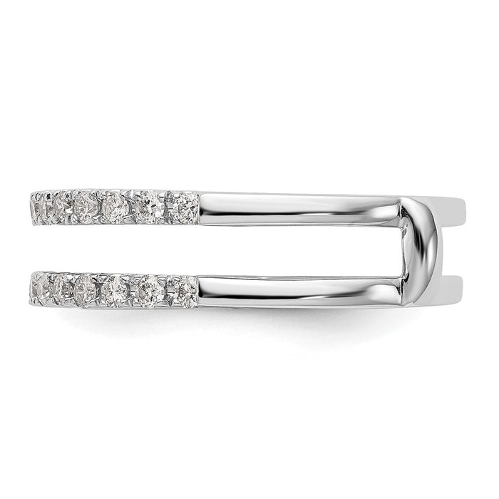Buy Exclusive 14K White Gold 1/2 Carat Diamond Ring Guard Set - Stylish Value!-3
