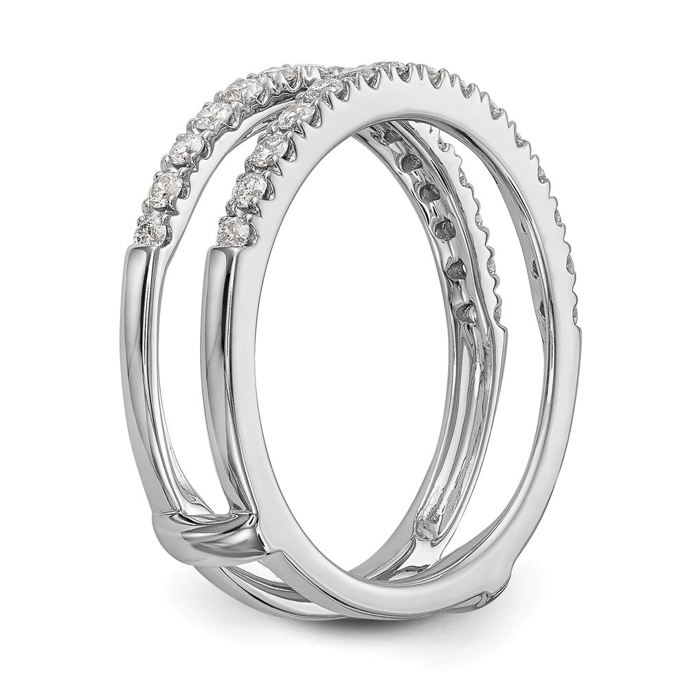 Buy Exclusive 14K White Gold 1/2 Carat Diamond Ring Guard Set - Stylish Value!