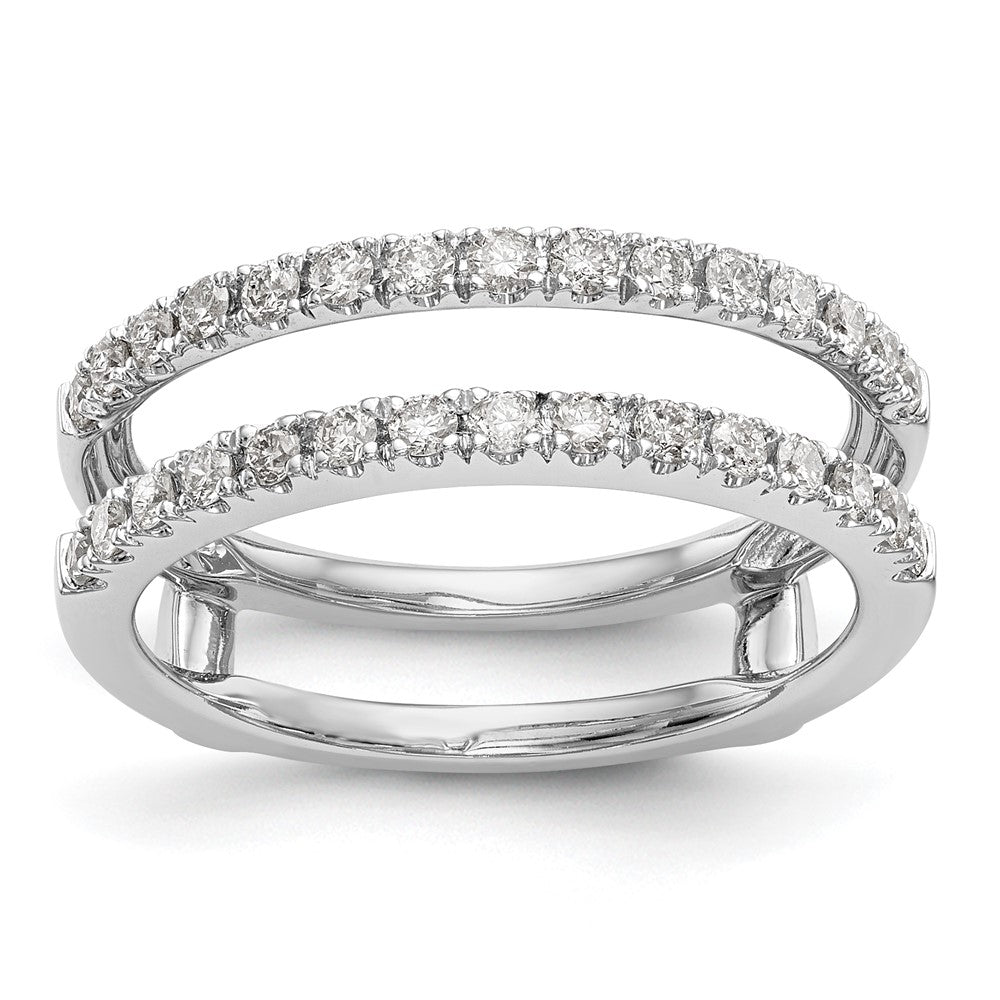 Buy Exclusive 14K White Gold 1/2 Carat Diamond Ring Guard Set - Stylish Value!