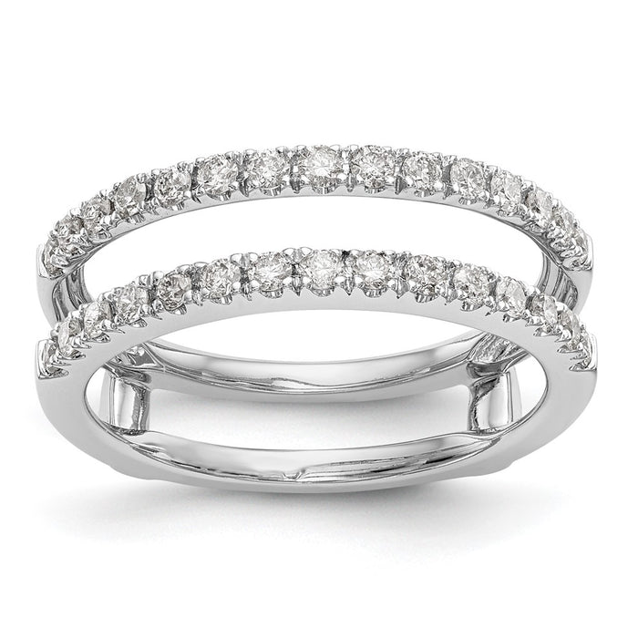 Buy Exclusive 14K White Gold 1/2 Carat Diamond Ring Guard Set - Stylish Value!-1