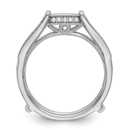 Buy Exclusive 14K White Gold Diamond Ring Guard - 1/3 Carat, Stylish Value!