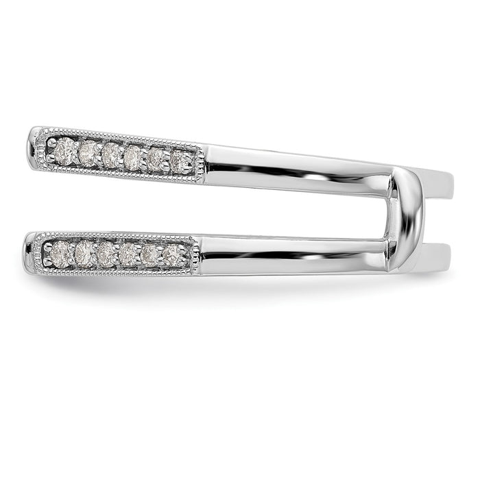 Buy Exclusive 14K White Gold Diamond Ring Guard - 1/3 Carat, Stylish Value!-3