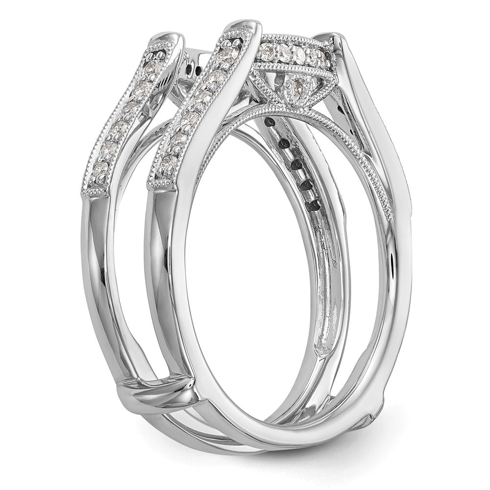 Buy Exclusive 14K White Gold Diamond Ring Guard - 1/3 Carat, Stylish Value!