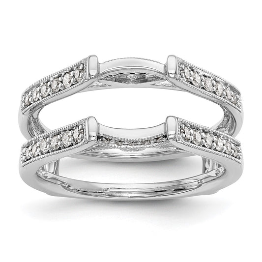 Buy Exclusive 14K White Gold Diamond Ring Guard - 1/3 Carat, Stylish Value!