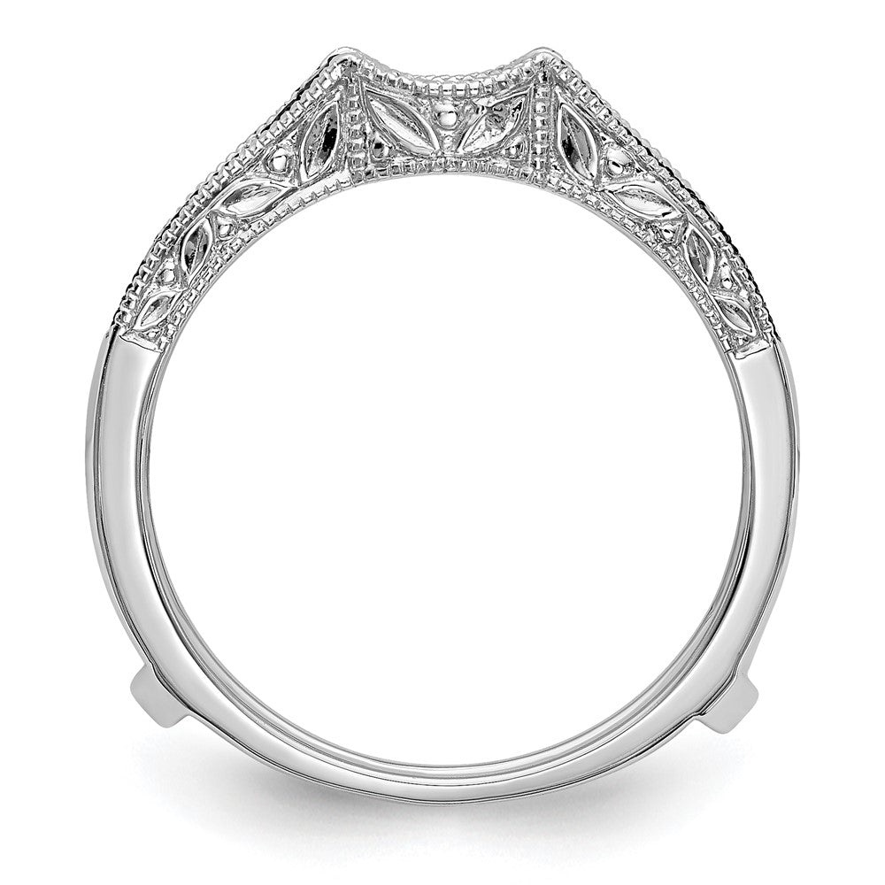 Buy Stylish 14K White Gold Ring Guard - 1/4 Carat Blue & White Diamonds