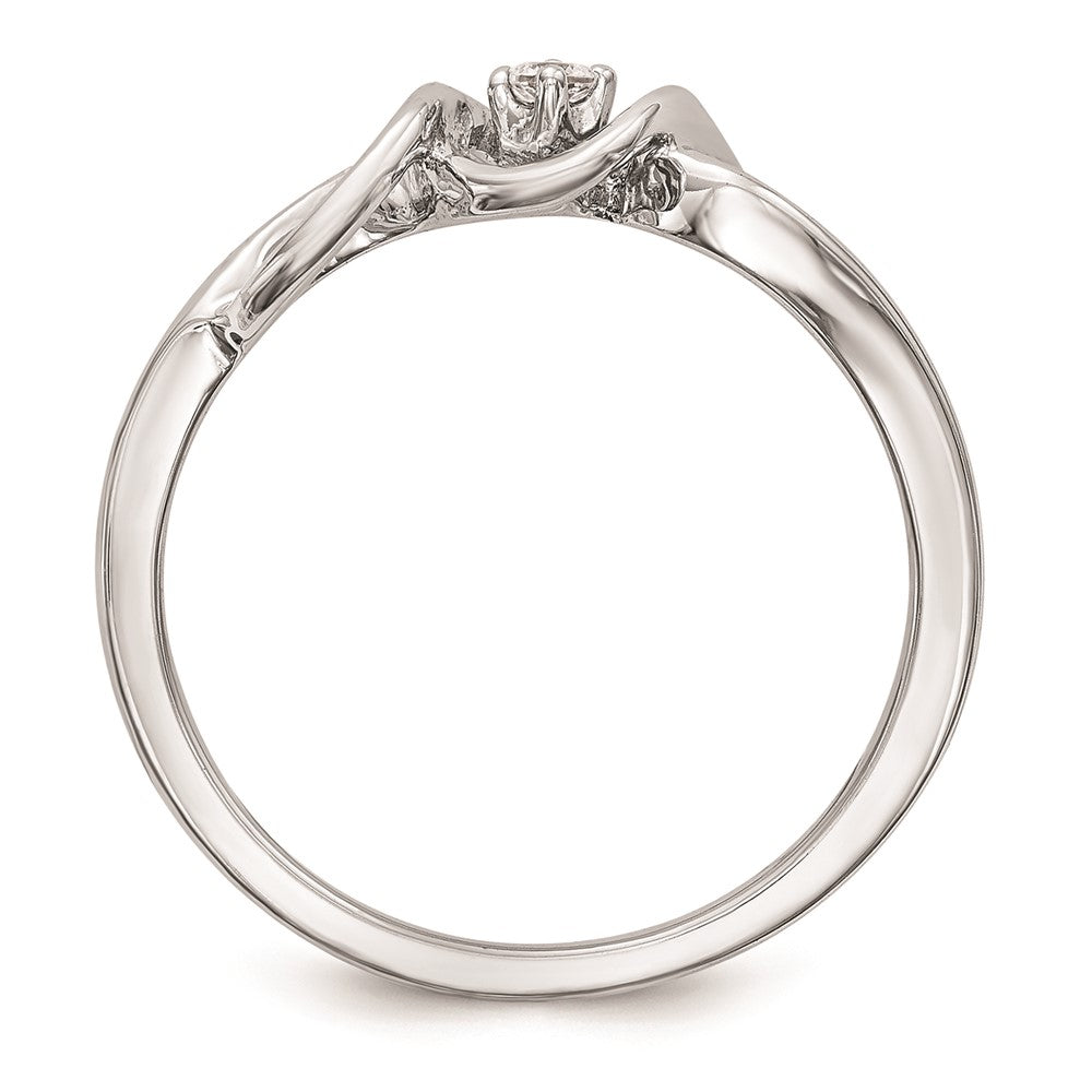 Buy Exclusive 14K White Gold Engagement Ring - 1/20 Carat Diamond, Stylish Value
