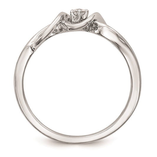 Buy Exclusive 14K White Gold Engagement Ring - 1/20 Carat Diamond, Stylish Value