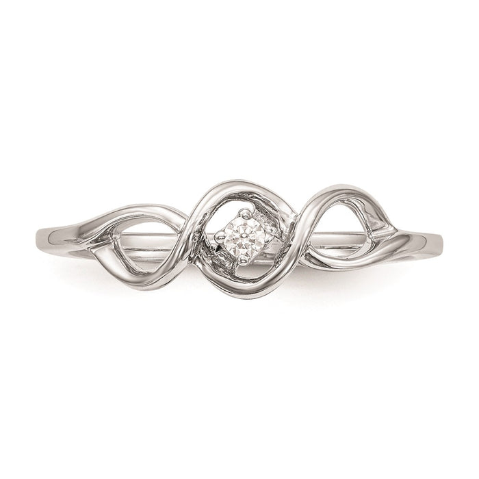 Buy Exclusive 14K White Gold Engagement Ring - 1/20 Carat Diamond, Stylish Value-4