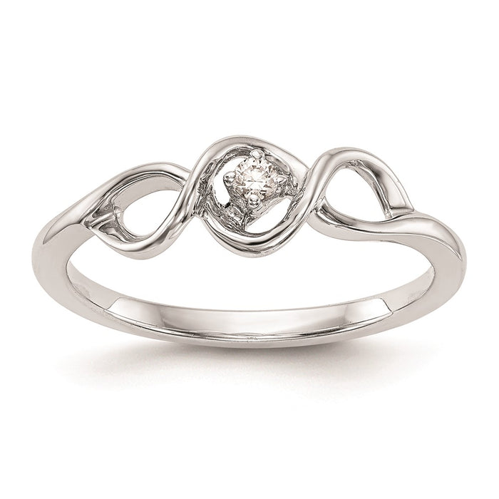 Buy Exclusive 14K White Gold Engagement Ring - 1/20 Carat Diamond, Stylish Value-1