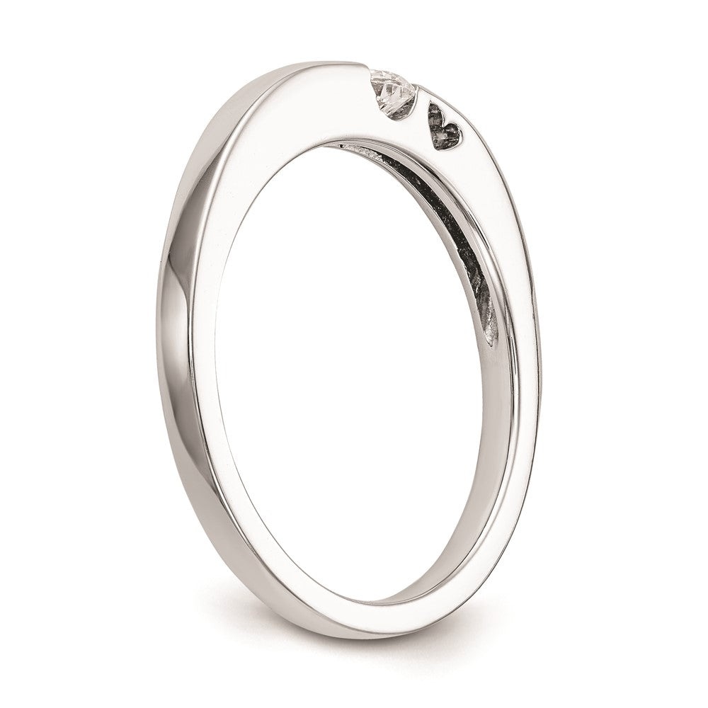 Buy Exclusive 14K White Gold Heart-Shaped Engagement Ring with 1/10 Carat Diamond - Stylish Value