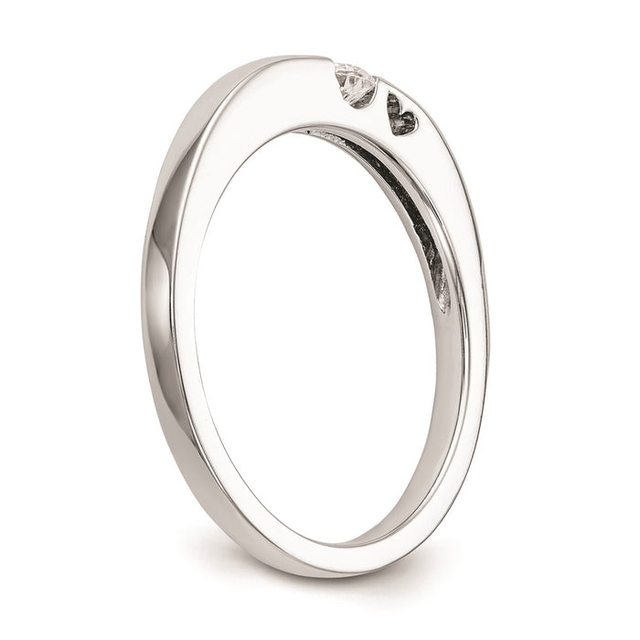 Buy Exclusive 14K White Gold Heart-Shaped Engagement Ring with 1/10 Carat Diamond - Stylish Value-6