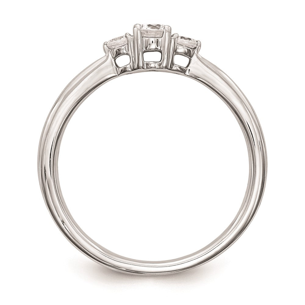 Buy Exclusive 14K White Gold 3-Stone Engagement Ring, 1/4 Carat Diamonds - Stylish Value!