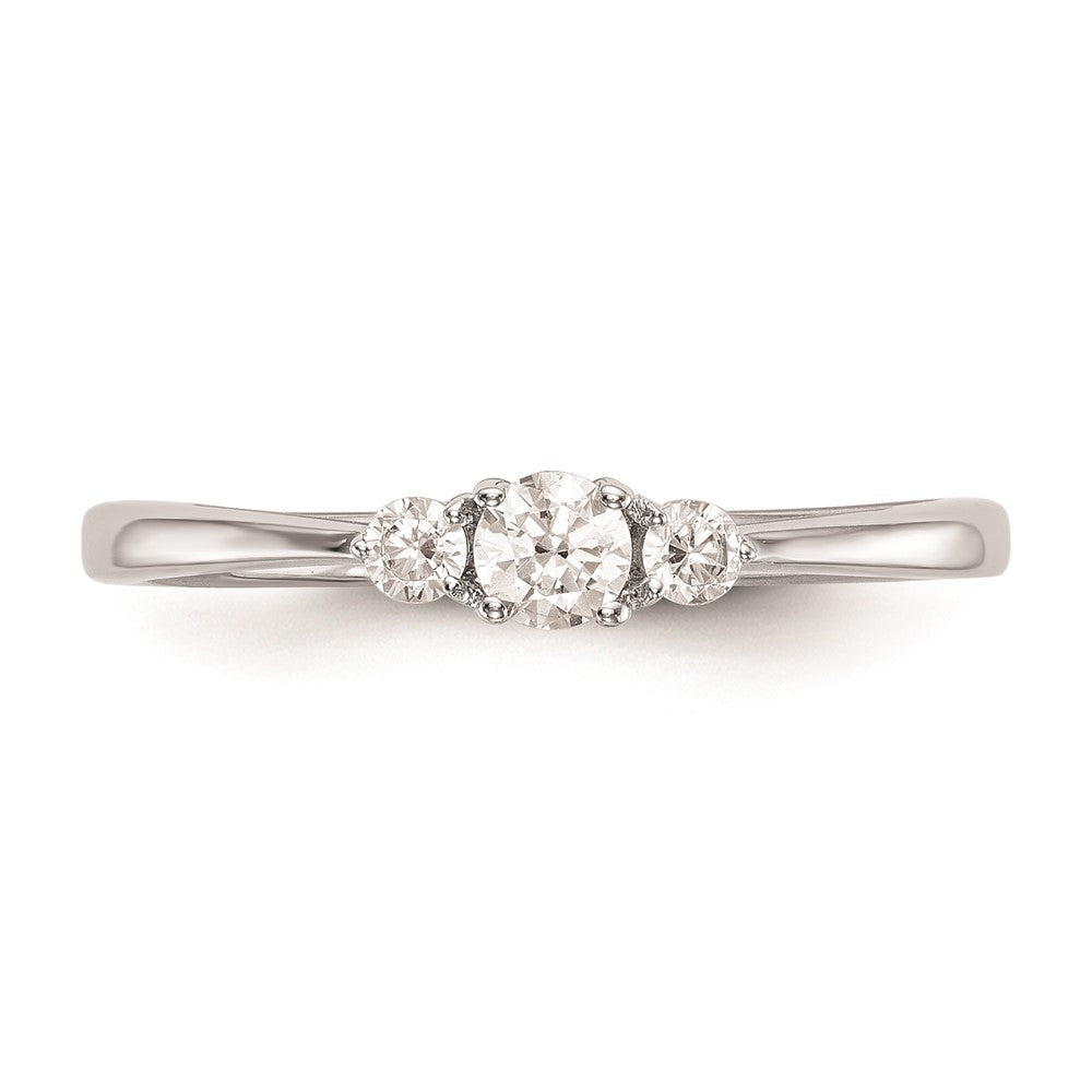 Buy Exclusive 14K White Gold 3-Stone Engagement Ring, 1/4 Carat Diamonds - Stylish Value!