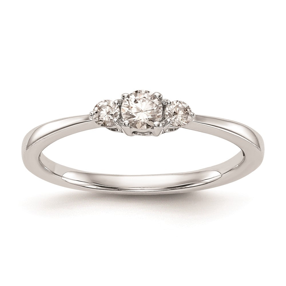 Buy Exclusive 14K White Gold 3-Stone Engagement Ring, 1/4 Carat Diamonds - Stylish Value!