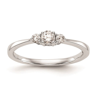 Buy Exclusive 14K White Gold 3-Stone Engagement Ring, 1/4 Carat Diamonds - Stylish Value!