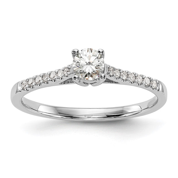 Buy Exclusive 14K White Gold Promise Ring Set with 1/5 Carat Diamond - Luxury Value
