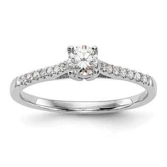 Buy Exclusive 14K White Gold Promise Ring Set with 1/5 Carat Diamond - Luxury Value