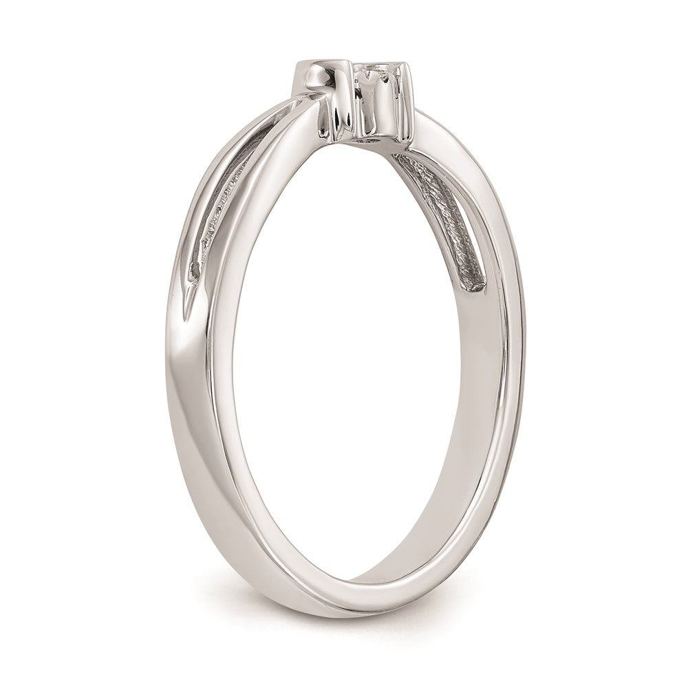 Buy Exclusive 14K White Gold Engagement Ring with .03 Carat Diamond Cluster