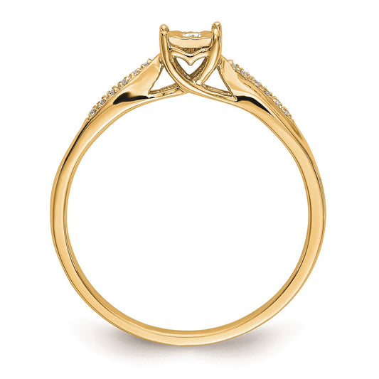 Buy Stylish 10K All-Inclusive Diamond Engagement Ring - Affordable Luxury