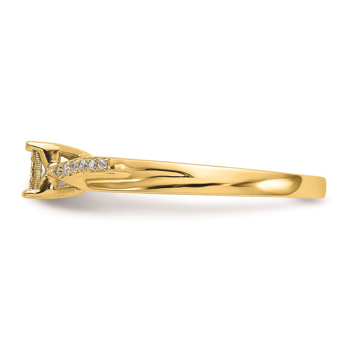 Buy Stylish 10K All-Inclusive Diamond Engagement Ring - Affordable Luxury-3