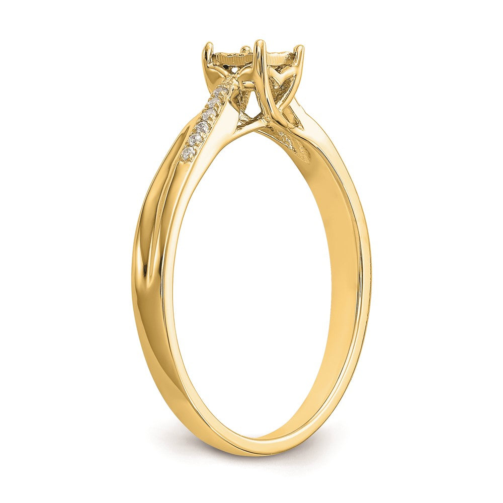 Buy Stylish 10K All-Inclusive Diamond Engagement Ring - Affordable Luxury
