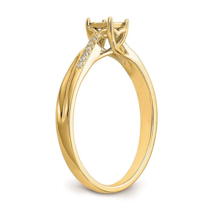 Buy Stylish 10K All-Inclusive Diamond Engagement Ring - Affordable Luxury-6