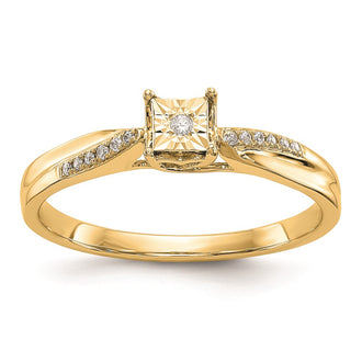 Buy Stylish 10K All-Inclusive Diamond Engagement Ring - Affordable Luxury