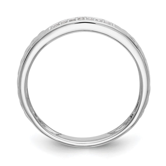 Buy Exclusive 10K White Gold Wedding Band Set with 1/10 Carat Diamonds
