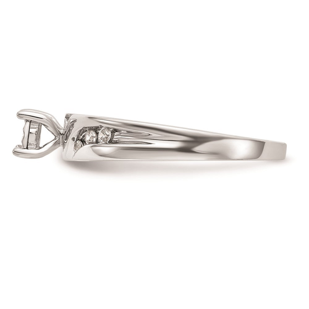Exclusive 14K White Gold Diamond Trio Engagement Ring Set - 1/8 Carat, Stylish Value