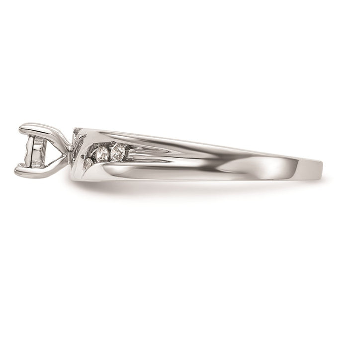 Exclusive 14K White Gold Diamond Trio Engagement Ring Set - 1/8 Carat, Stylish Value-3