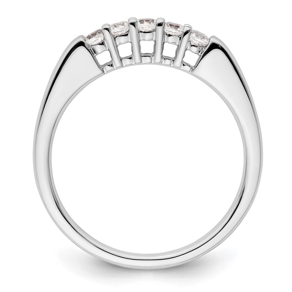 Buy Stylish 14K White Gold Diamond Band - 5-Stone, 1/4 Carat Value