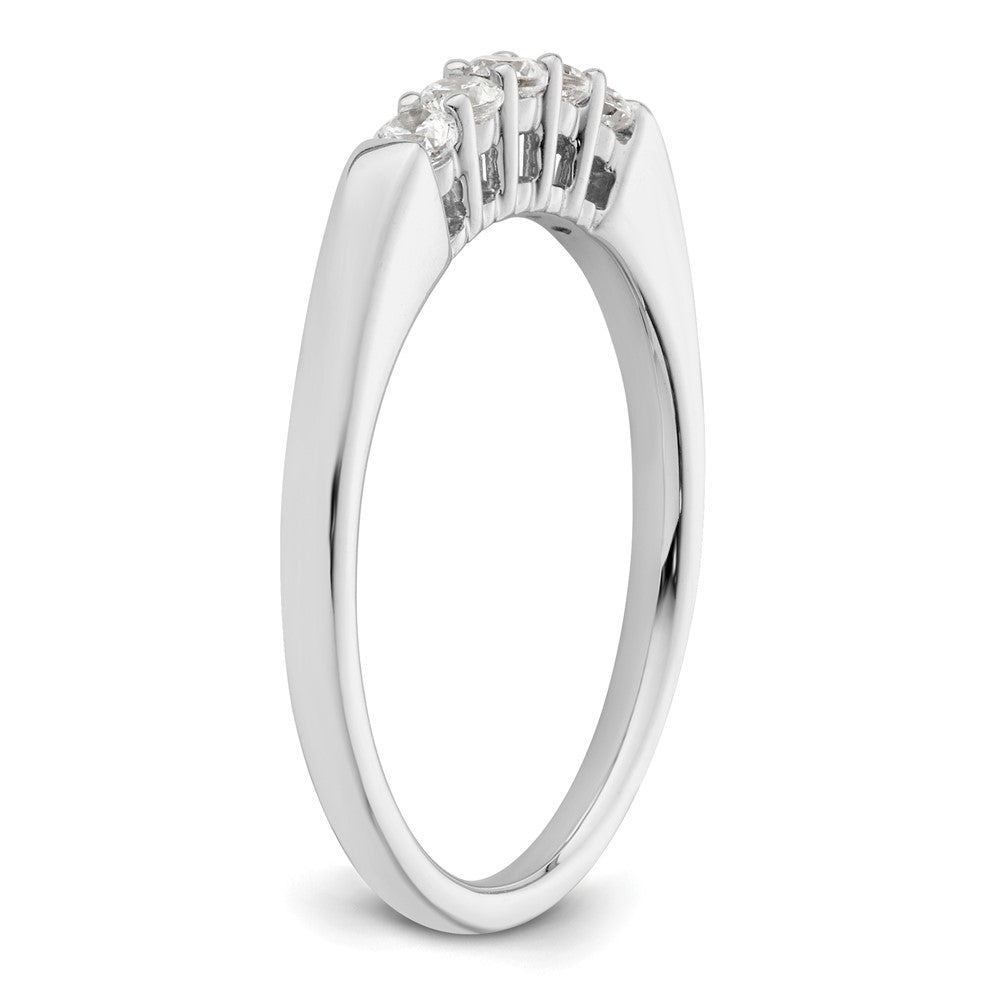 Buy Stylish 14K White Gold Diamond Band - 5-Stone, 1/4 Carat Value
