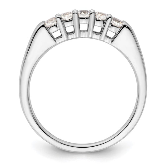 High-Quality 14K White Gold 5-Stone Diamond Band - 1/3 Carat Luxury Value