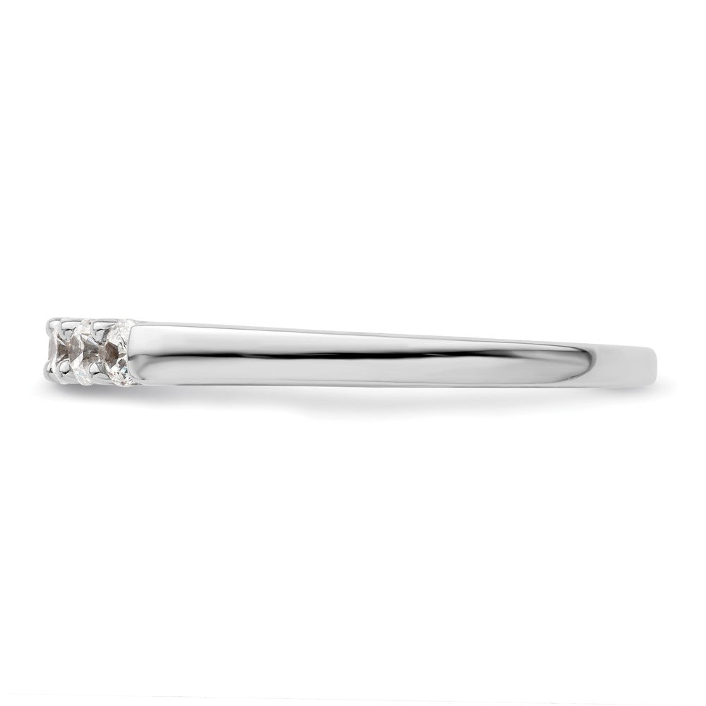 High-Quality 14K White Gold 5-Stone Diamond Band - 1/3 Carat Luxury Value