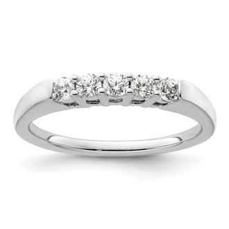 Buy Exclusive 14K White Gold 5-Stone Diamond Band Setting - Stylish Value