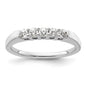 High-Quality 14K White Gold 5-Stone Diamond Band - 1/3 Carat Luxury Value-1