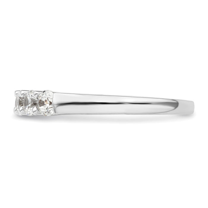 Buy Exclusive 14K White Gold 5-Stone Diamond Band - 3/4 Carat Luxury Value-3