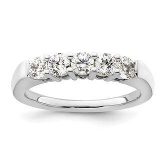 Buy Exclusive 14K White Gold 5-Stone Diamond Band - 3/4 Carat Luxury Value