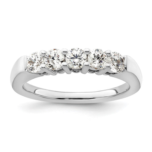 Buy Exclusive 14K White Gold 5-Stone Diamond Band - 3/4 Carat Luxury Value