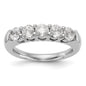 Buy 14K White Gold 5-Stone Round Diamond Band, 1 Carat - Stylish & Affordable-1