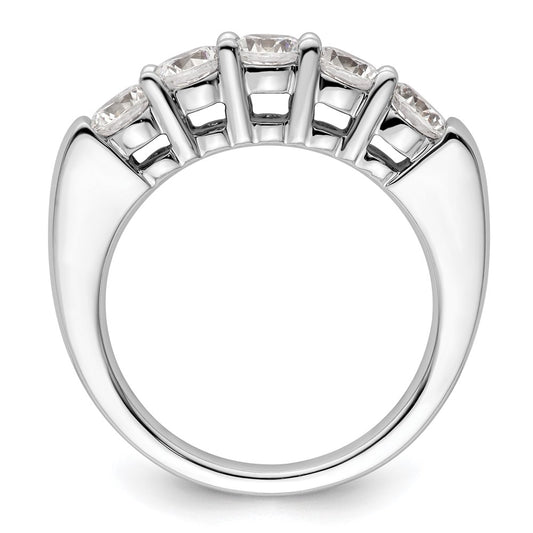 Buy 14K White Gold 5-Stone Diamond Band, 1.5 Carats, Stylish Luxury Design