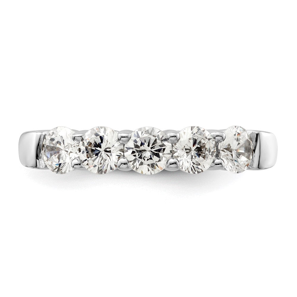 Buy 14K White Gold 5-Stone Diamond Band, 1.5 Carats, Stylish Luxury Design