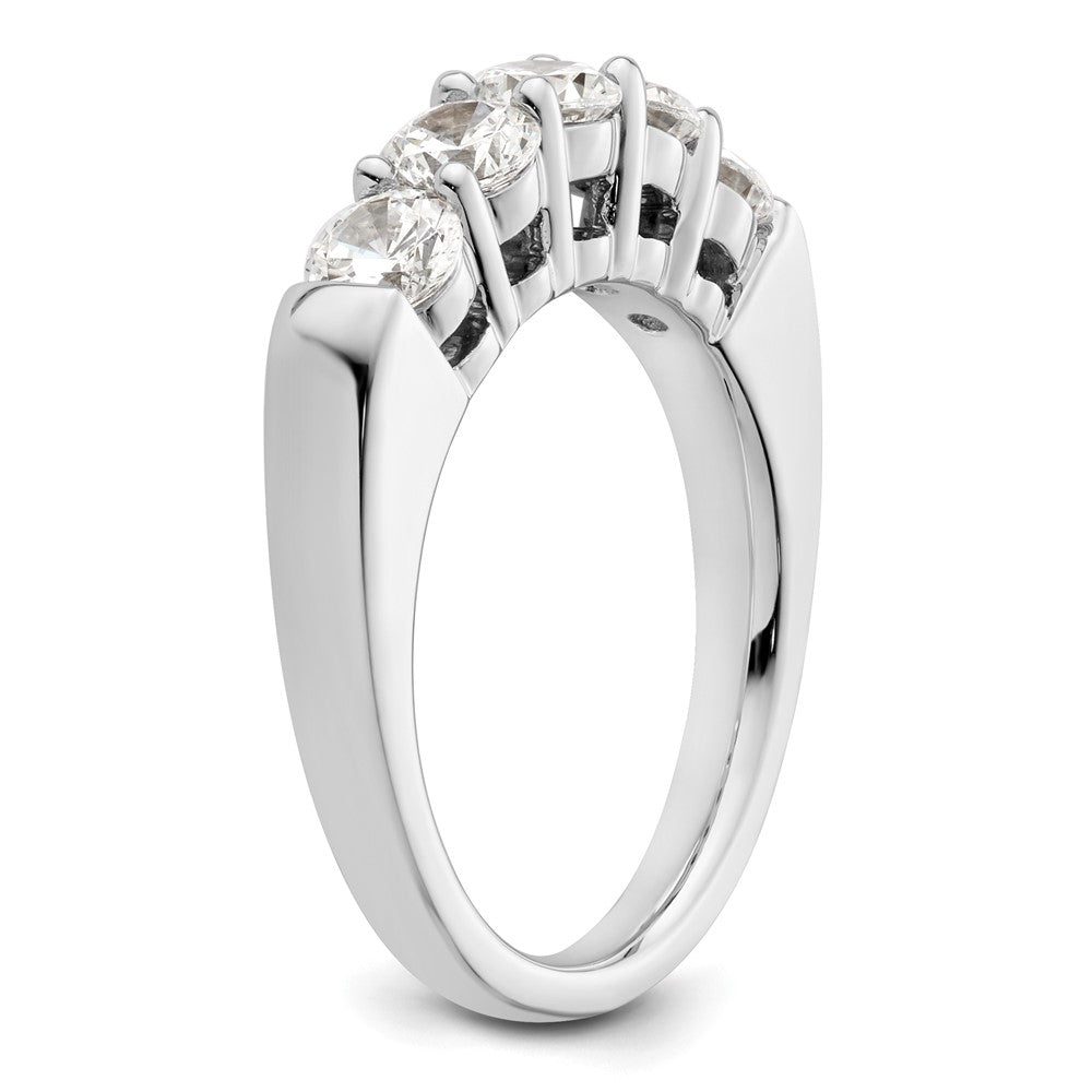 Buy 14K White Gold 5-Stone Diamond Band, 1.5 Carats, Stylish Luxury Design