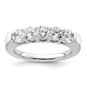 Buy 14K White Gold 5-Stone Diamond Band, 1.5 Carats, Stylish Luxury Design-1