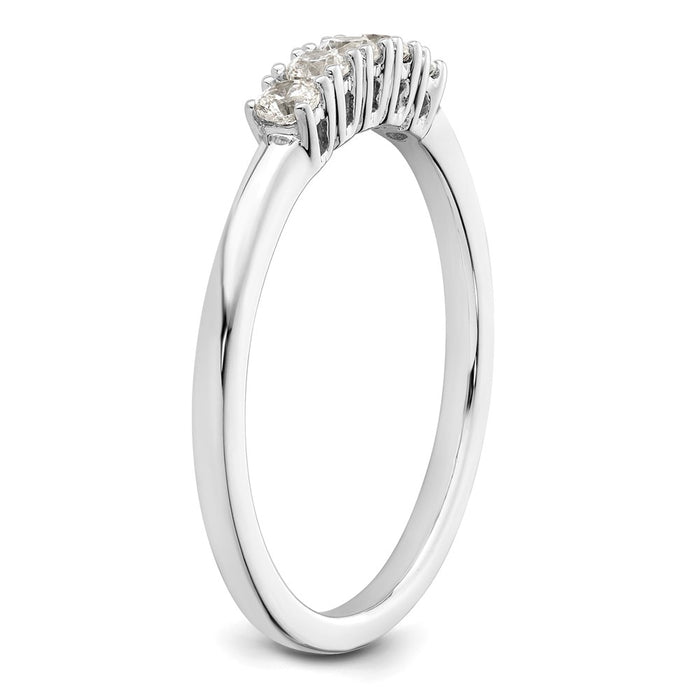 High-Quality 14K White Gold 5-Stone Diamond Band Setting, Stylish & Affordable-6