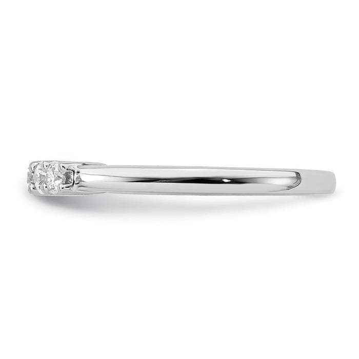 Buy Stylish 14K White Gold 5-Stone Diamond Band Setting, 5 x 2.5mm - Luxury!-3