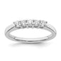 Buy Stylish 14K White Gold 5-Stone Diamond Band Setting, 5 x 2.5mm - Luxury!-1