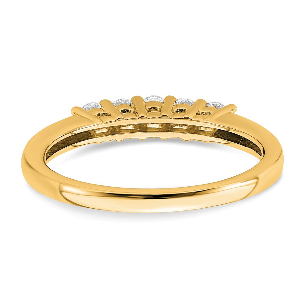 Buy 14K Yellow Gold 5-Stone Diamond Band Setting - Stylish 2.5mm Stones