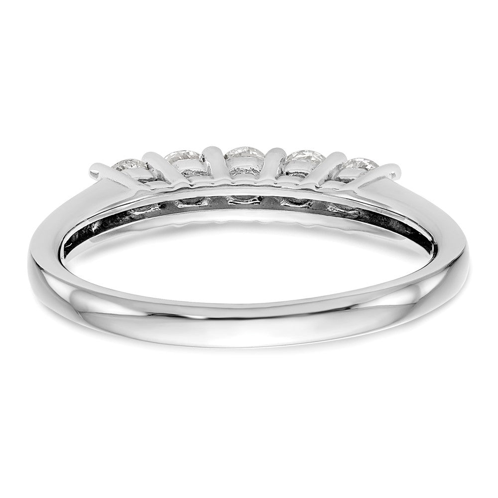 Exclusive 14K White Gold 5-Stone Diamond Band with 1/2 Carat Stones - Luxury Value