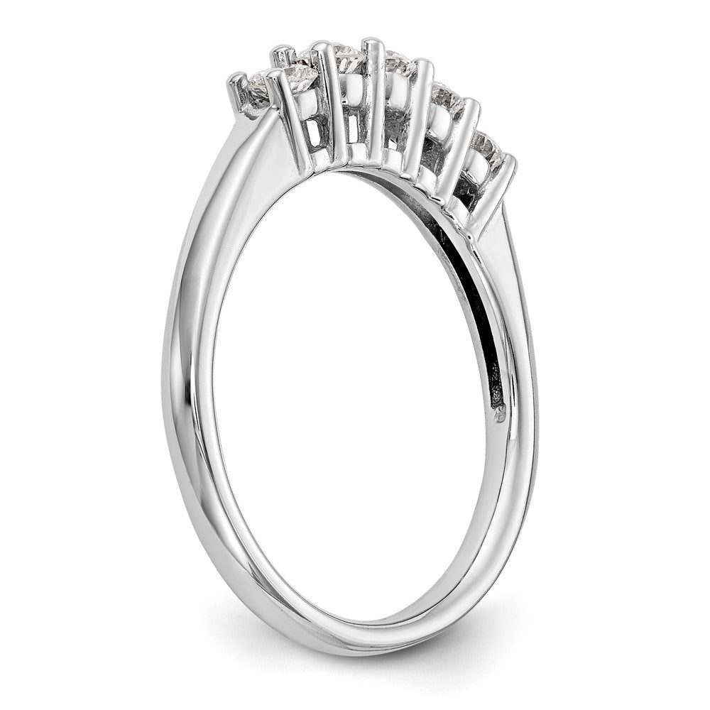 Exclusive 14K White Gold 5-Stone Diamond Band with 1/2 Carat Stones - Luxury Value